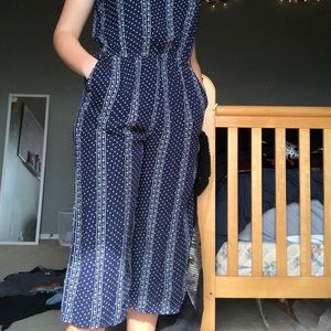 Navy blue romper
